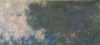 Waterlilies - The Clouds (left section) by Claude Monet